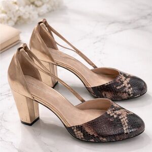 Glamorous Fall Mary Jane heels Faux snakeskin high heel size 10 Comfortable